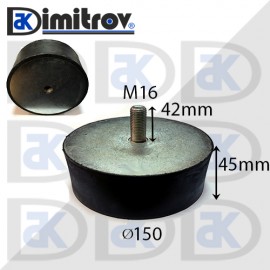 Антивибрационен тампон М16 х Ø 150 х 45 mm